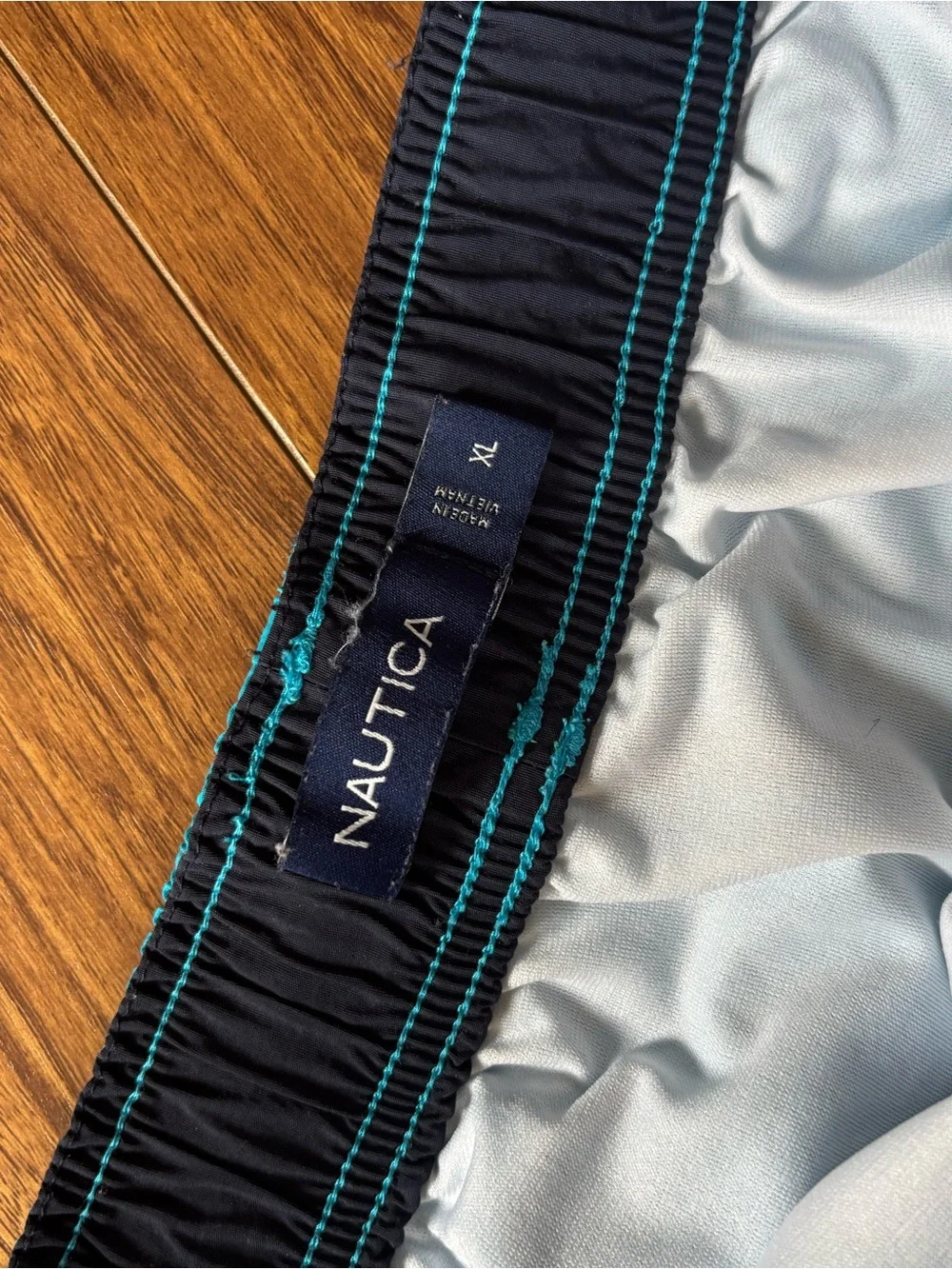 Nautica Navy/Aqua Swim Shorts
